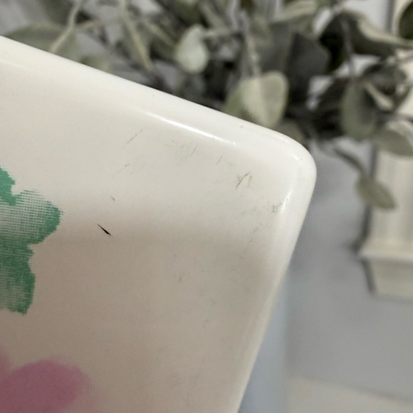 Vintage Tissue Box Cover Plastic Andre Richard Floral Pattern Made In Taiwan - Picture 5 of 6